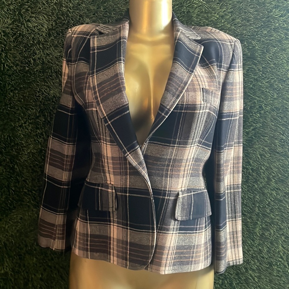 Plaid blazer